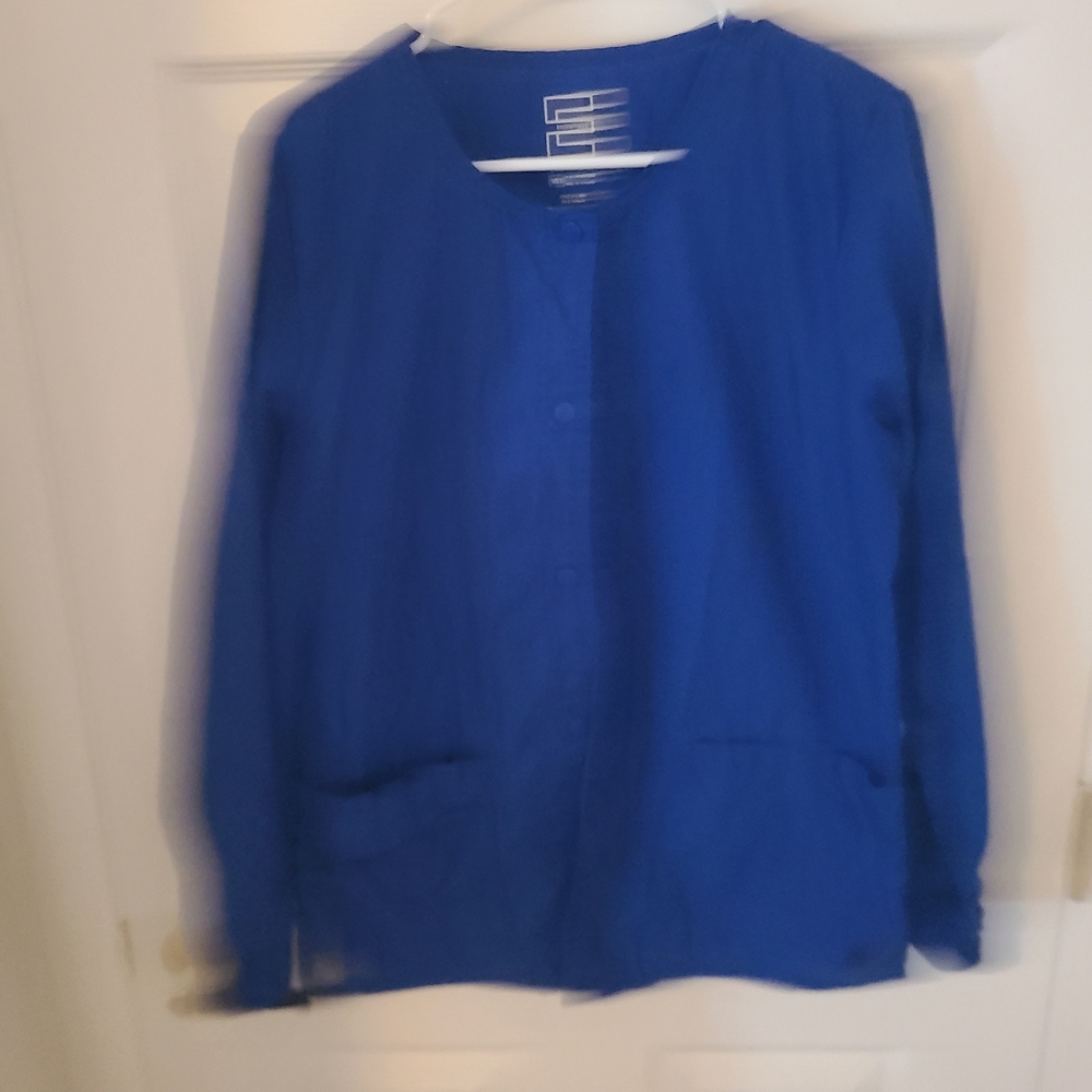 AUW Women’s Cobalt Blue Button-Front Utility Jacket